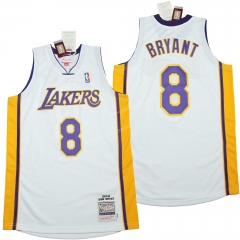 Player Version Mitchell&Ness 03-04 Los Angeles lakers White #8 NBA Jersey-311