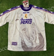 Retro Version 1997-1998 Champions League 7 cups Real Madrid Home White Thailand Soccer Jersey AAA-888