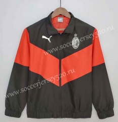 2021-2022 AC Milan Red&Black Thailand Soccer Trench Coats-WD