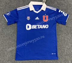 2022-2023 Universidad de Chile Home Blue（With Ads） Thailand Soccer Jersey AAA-GB