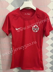 2022-2023 Canada Home Red Thailand Women Soccer Jersey AAA-9171