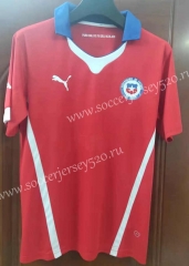 Retro Version 2014 Chile Home Red Thailand Soccer Jersey-7T