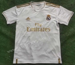 Retro Version 19-20 Real Madrid Home White Thailand Soccer Jersey AAA-817