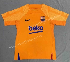 2022-2023 Barcelona Orange Thailand Training Soccer Jersey AAA-817