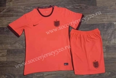 2022-2023 England Away Orange Soccer Uniform-709