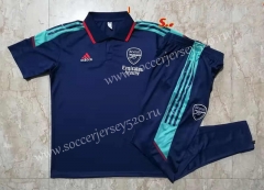 2021-2022 Arsenal Royal Blue Thailand Polo Uniform-815