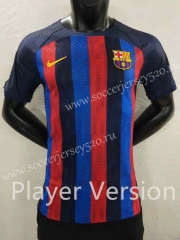 Player Version 2022-2023 Barcelona Home Red&Blue Thailand Soccer Jersey AAA-9926