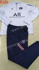 2022-2023 Paris SG Gray Kids/Youth Soccer Tracksuit -411