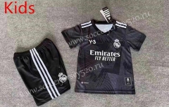 Joint Version 2022-2023 Real Madrid Black Kids/Youth Soccer Uniform-8975