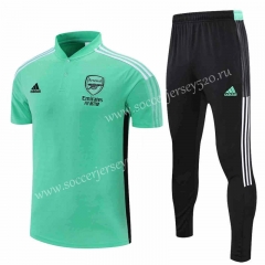 2022-2023 Arsenal Green Thailand Polo Uniform-4627