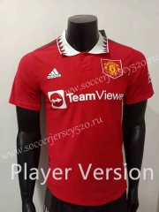 Player Version 2022-2023 Manchester United Home Red Thailand Soccer Jersey AAA-2016