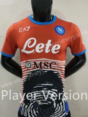 Player Version 2022-2023 Napoli Red Thailand Soccer Jersey AAA-6724