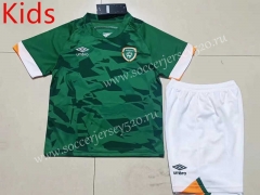 2022-2023 Ireland Home Green Kids/Youth Soccer Uniform-507