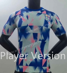 Player Version 2022-2023 England Blue Thailand Training Soccer Jersey AAA-6886