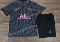 2022-2023 Paris SG Black Soccer Uniform-709