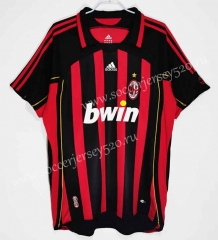 Retro Version 06-07 AC Milan Home Red&Black Thailand Soccer Jersey AAA-C1046