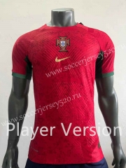 Player Version 2022-2023 Special Version Portugal Red Thailand Soccer Jersey AAA-518