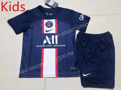 2022-2023 Paris SG Home Blue Kid/Youth Soccer Uniform-507