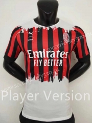Player Version 2022-2023 AC Milan 3nd Away White&Red Thailand Soccer Jersey AAA