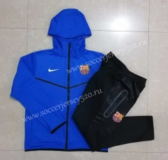 2022-2023 Barcelona Camouflage Blue Thailand Soccer Jacket Uniform With Hat-815