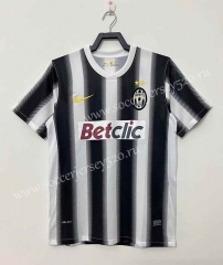 Retro Version 11-12 Juventus Home Black&White Thailand Soccer Jersey AAA-811