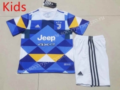 2022-2023 Juventus 3rd Away Blue Kids/Youth Soccer Uniform-507