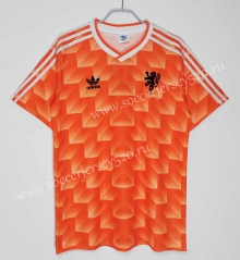 Retro Version 1988 Netherlands Orange Thailand Soccer Training Jersey-C1046