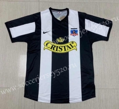Retro Version 1999 Colo-Colo 2nd Away Black&White Thailand Soccer Jersey AAA-512