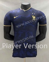 Player Version 2022-2023 Special Version France Royal Blue Thailand Soccer Jersey AAA-CS