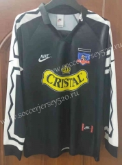 Retro Version 1995 Colo-Colo Away Black LS Thailand Soccer Jersey AAA-7T