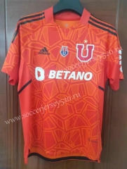 2022-2023 Universidad de Chile Goalkeeper Orange Thailand Soccer Jersey AAA-7T