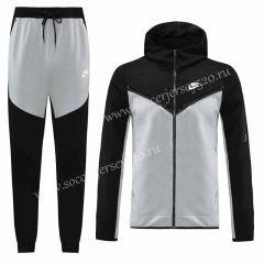 2022-2023 Nike Black&Gray Thailand Soccer Jacket Uniform With Hat-LH
