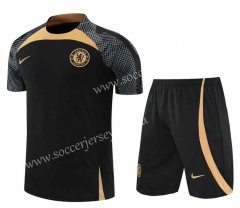2022-2023 Chelsea Black Thailand Training Soccer Uniform-4627