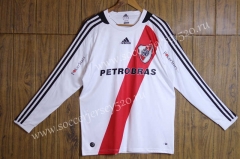 Retro Version 2004 CA River Plate Home White LS Thailand Soccer Jersey AAA-SL