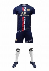 ( Without Brand Logo ) 2022-2023 Special Version Paris SG Blue Soccer Uniform-9031
