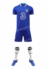 ( Without Brand Logo ) 2022-2023 Chelsea Home Blue Soccer Uniform-9031
