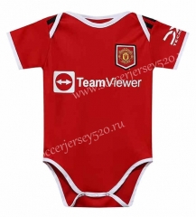 2022-2023 Manchester United Home Red Baby Soccer Uniform-CS