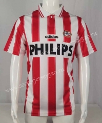 Retro Version 94-95 Eindhoven Home Red&White Thailand Soccer Jersey AAA-512