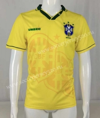 Retro Version 1994 Brazil Home Yellow Thailand Soccer Jersey AAA-503