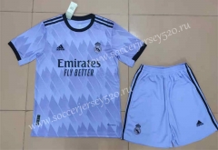2022-2023 Real Madrid Gray&Purple Soccer Uniform-718