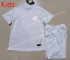 2022-2023 England Home White Kids/Youth Soccer Uniform-507