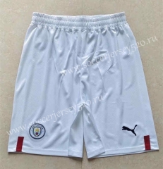2022-2023 Manchester City Home White Thailand Soccer Shorts-2886
