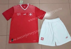 2022-2023 Switzerland Home Red Soccer Uniform-718