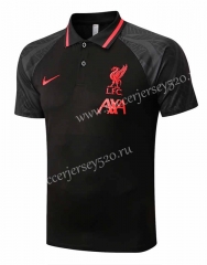 2022-2023 Liverpool Black Thailand Polo Shirt-815