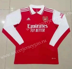 2022-2023 Arsenal Home Red LS Thailand Soccer Jersey AAA-2818