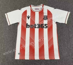 2022-2023 Stoke City Home Red & White Thailand Soccer Jersey AAA-512
