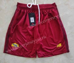 2022-2023 Roma Home Red Thailand Soccer Shorts-5805