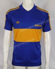 Retro Version 1981-1982 Boca Juniors Home Blue Thailand Soccer Jersey AAA-503