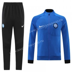 2022-2023 Inter Milan Camouflage Blue Thailand Soccer Jacket Uniform -LH