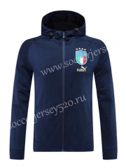 2022-2023 Italy Royal Blue Thailand Soccer Jacket With Hat-LH